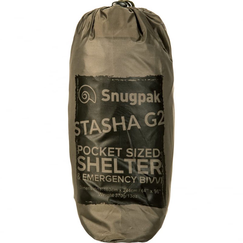 Snugpak Stasha Olive Military Tarp, Waterproof, Storage, Shelter, Outdoor, Camping, One Size - Image 2